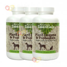 Animal Essentials Plant Enzymes & Probiotics Supports Digestion and Nutrient Absorption Power For Cats and Dogs 300g 植物消化酵素及益生菌及不含乳糖 貓狗適用 300g 粉裝 [美國直送 | 平行進口] 