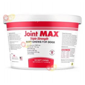 Joint Max Triple Strength Joint Supplement Dogs 120 Chewable 三倍強效狗狗關節補充品咀嚼零食粒120粒 [美國直送 | 平行進口]