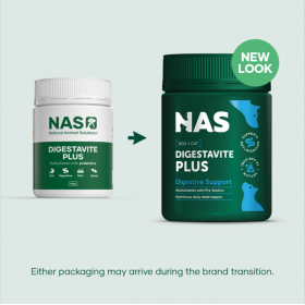 Natural Animal Solutions NAS DigestaVite Plus For Cats and Dogs 100g Powder 寵物整腸護肝粉48種活性成分貓狗適用 100g粉裝 [澳國直送 | 平行進口]