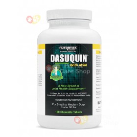 Nutramax Dasuquin with MSM For Small and Medium Dogs Under 60 lbs 150 Chewable Tablets 狗狗關節補給品 + MSN 60 lbs 以下 中小型狗150粒咀嚼片裝 [美國直送 | 平行進口]