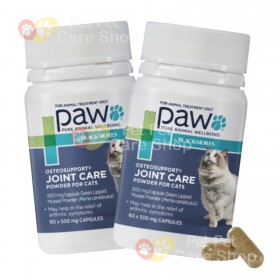 PAW By Blackmores Osteosupport Joint Care Powder For Cats 60 Capsules 貓貓關節護理配方青口素 60粒膠囊 [澳洲 直送 | 平行進口] 