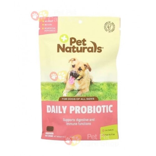 Pet Naturals Daily Probiotic For Dogs Duck Flavor 160 Chews 狗狗每日益生菌 160片鴨味咀嚼零食片裝 [美國直送 | 平行進口] 