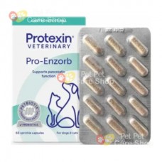 Protexin Pro-Enzorb Pancreatic Function Support For Cats and Dogs 60 Capsules 寵物胰臟腺功能補充品貓狗適用 60粒膠囊裝 [英國直送 | 平行進口] 