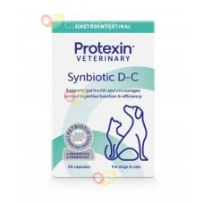 Protexin Synbiotic D-C Gastrointestinal Support For Cats and Dogs 50 Capsules 貓貓和狗狗腸胃補充品 50粒膠囊裝 [英國直送 | 平行進口] 