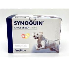 VetPlus Synoquin For Large Dogs Over 25kg 120 Tablets 舒骼健 狗狗關節補給品 25kg 以上 大型狗 120粒 藥片裝 [英國直送 | 平行進口] 