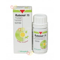 Vetoquinol Rubenal Kidney Supplement 75mg For Cats and Dogs 60 Tablets 寵物腎臟補充品 75mg 貓狗適用60粒裝 [歐洲直送 | 平行進口] 