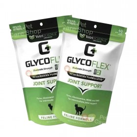VetriScience Healthy Hip & Joint GlycoFlex II for Cats 60 Soft Chews 貓貓2級健康關節保健咀嚼零食粒60粒 [美國直送 | 平行進口] [*已超過最佳使用日期*]
