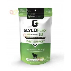 VetriScience Healthy Hip & Joint GlycoFlex II for Cats 60 Soft Chews 貓貓2級健康關節保健咀嚼零食粒60粒 [美國直送 | 平行進口] [*已超過最佳使用日期*]