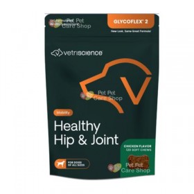 VetriScience Healthy Hip & Joint GlycoFlex II for Dogs 120 Soft Chews 狗狗2級健康關節保健咀嚼零食粒120粒 [美國直送 | 平行進口] 