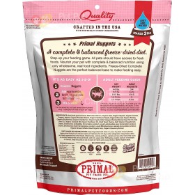 Primal Grain Free Raw Freeze Dried Cat Food Beef & Salmon Formula 生肉冷凍脫水貓糧牛及三文魚配方14oz [美國直送 | 平行進口]