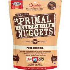 Primal Grain Free Raw Freeze Dried Cat Food Pork Formula 生肉冷凍脫水貓糧豬肉配方14oz [美國直送 | 平行進口]