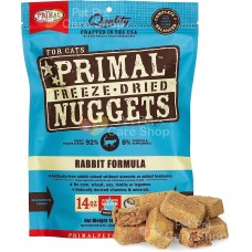 Primal Grain Free Raw Freeze Dried Cat Food Rabbit Formula 生肉冷凍脫水貓糧兔肉配方14oz [美國直送 | 平行進口]