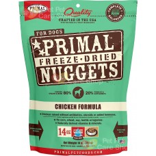 Primal Grain Free Raw Freeze Dried Dog Food Chicken Formula 生肉冷凍脫水狗糧雞肉配方14oz [美國直送 | 平行進口]