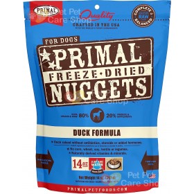 Primal Grain Free Raw Freeze Dried Dog Food Duck Formula 生肉冷凍脫水狗糧鴨肉配方14oz [美國直送 | 平行進口]